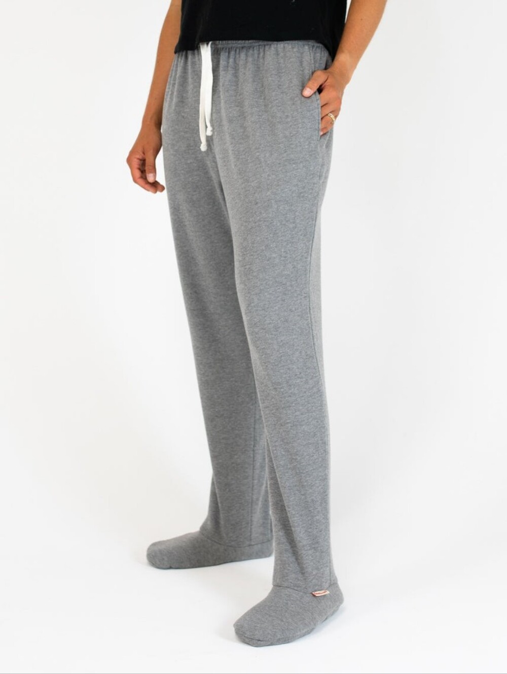 Feejays Gray Footed Pajama Pants Loungewesr Size Small